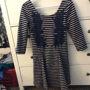 Free People 3/4 sleeve skater dress